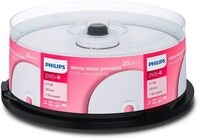 Philips DVD-Rohling 25 Philips Rohlinge DVD-R full printable 4,7GB 16x Spindel