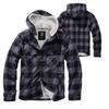 Brandit Outdoorjacke Brandit Lumber Check Shirt Hooded bunt|grau|schwarz L
