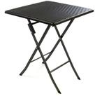 VCM Gartentisch Balkontisch Rattan H. 75 x B. 61 x T. 61 cm, Klapptisch,...