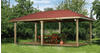 weka Pavillon Gartenoase 651 B Gr.2, inkl. roten Dachschindeln, 19 mm...