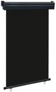 vidaXL Seitenmarkise 125 x 250 cm Balkon-Seitenmarkise 120x250 cm Schwarz