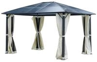 BRAST Pavillon Summerdream Aluminium 3x4m Garten Moskitonetz T&Uuml;V gepr&uuml;ft, mit 4