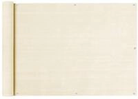 vidaXL Balkonsichtschutz Balkon Sichtschutz Creme 75x600 cm HDPE