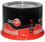 Maxell DVD-Rohling 50 Maxell Rohlinge DVD-R 4,7GB 16x Spindel