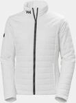 Steppjacke HELLY HANSEN "W CREW INSULATOR JACKET 2.0", Damen, Gr. XS, wei&szlig;,