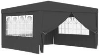 vidaXL Pavillon anthrazit - mit Seitenw&auml;nde Gartenzelt Profi Partyzelt mit