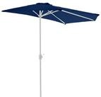 VCM Sonnenschirm Gartenschirm 2,7m halbrund H. 235 x B. 270 x T.