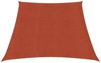 vidaXL Sonnensegel 34 x 2 m Sonnensegel 160 g m&sup2; Terrakottarot 3 4x2 m HDPE