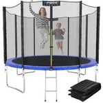 Kinetic Sports Gartentrampolin SALTO PLUS, &Oslash; 305 cm, Komplett-Set mit Leiter,