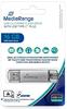 Mediarange MediaRange Aluminium-Box Aufbewahrung von USB Sticks silber Batterie