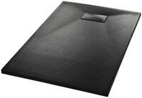 vidaXL Duschwanne Duschwanne SMC Schwarz 100&times;80 cm