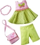 Haba Puppen Accessoires-Set HABA 304253 - Kleiderset Schmetterling, Set aus Kleid,