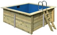 Karibu Rechteckpool Holzpool Milano, BxLxH: 353x320x124 cm,...