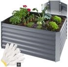 tectake Hochbeet Pflanzenkasten Salvia 600l verzinkt 120x90x57cm, aus verzinktem