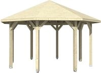 Skanholz Holzpavillon Nice 2, Leimholz, 399 x 399 cm