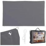 relaxdays Sonnensegel Rechteckiges Sonnensegel grau, 4 x 6 m grau 600 cm x 0.5...