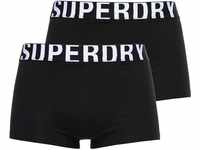Superdry Boxer TRUNK DUAL LOGO DOUBLE PACK (Packung, 2er-Pack), schwarz