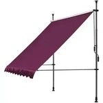 Quick Star Klemmmarkise Balkon Klemmmarkise (1-St) Montage ohne Bohren rot 250...