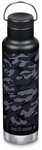 Klean Kanteen Trinkflasche Edelstahl Isolierflasche Classic 592ml Loop Cap Black Camo