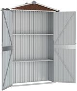 vidaXL Garten-Ger&auml;teschrank NA Ger&auml;teschuppen Braun 107,5x46x183 cm Verzinkter
