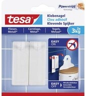 tesa Klebehaken tesa 77763 Klebenagel Wei&szlig; Inhalt: 2 St., (77763)