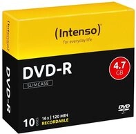 Intenso DVD-Rohling Intenso 4101652 DVD-R Rohling 4.7 GB 10 St. Slimcase