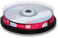 Philips DVD-Rohling 10 Philips Rohlinge DVD+RW 4,7GB 4x Spindel