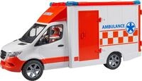 Bruder&reg; Spielzeug-Transporter MB Sprinter Ambulanz mit Fahrer Licht&Sound (02676)