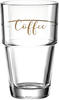 LEONARDO Latte-Macchiato-Glas SOLO 'Coffee', Glas, 410 ml, 6-teilig