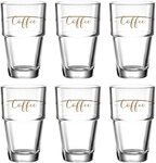 LEONARDO Latte-Macchiato-Glas Gl&auml;ser-Set SOLO "Coffee", 6-tlg., Glas, 410 ml,