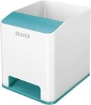 LEITZ Tischaufsatz Stiftek&ouml;cher Wow Duo Colour Sound wei&szlig;/eisblau