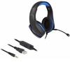 Delock 27182 - Gaming Headset, 3,5 mm Klinkenstecker, blaue... Headset
