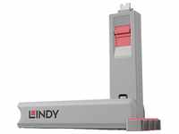Lindy Laptopschloss LINDY USB-C® Port Schloss 4er Set Pink inkl. 1 Schlüssel...