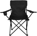 Gartenstuhl VCM "Angelstuhl Getr&auml;nkehalter Campingstuhl klappbar", schwarz,