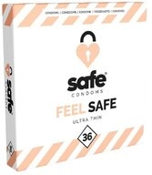 Safe Kondome FEEL Safe (Ultra Thin) ultrad&uuml;nne Kondome, Packung mit, 36 St., Kondome