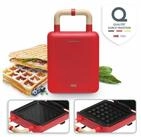 ADE 2-in-1-Kombi-Waffeleisen KG2138, 600 W, Wechselplatten f&uuml;r Belgische...