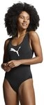 PUMA Badeanzug PUMA SWIM WOMEN SWIMSUIT mit Logoprint vorn