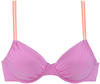 Venice Beach Bügel-Bikini-Top Anna, mit kontrastfarbenen Details, lila