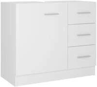 vidaXL Waschbeckenunterschrank Waschbeckenschrank Wei&szlig; 63x30x54 cm...