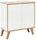 FACKELMANN Badm&ouml;bel-Set Finn Waschbeckenunterschrank 60 cm breit mit F&uuml;&szlig;en, hell