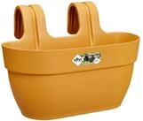 Elho Pflanzk&uuml;bel Vibia Campana Easy Hanger Balkonkasten: Gelb, 5.8L, Recycelt