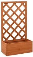 vidaXL Hochbeet vidaXL Garten-Spalier mit Blumenkasten Orange 50x25x90 cm...