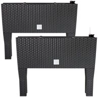 Deuba Hochbeet (2 St), 2x Hochbeet 30L Bew&auml;sserungssystem UV-best&auml;ndig...