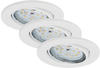 Briloner Leuchten LED Einbauleuchte 7219-036, LED wechselbar, Warmweiß, weiß,...
