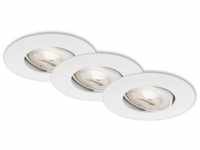 Briloner LED Einbauleuchten weiß 3xLED-Platine/5W (7146-036)
