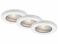 Briloner Leuchten LED Einbauleuchte 7181-036, LED wechselbar, Warmweiß, weiß,...