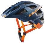 Fahrradhelm CRATONI "MTB Fahrradhelm AllSet blau/orange matt" Gr. M, blau, Helme, M,