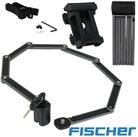 FISCHER Fahrrad Faltschloss Falt-Schloss Protec FKS110 XL 110cm mit Halterung...