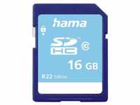 Hama SDHC 16GB Class 10 Speicherkarte (16 GB, Class 10, 22 MB/s...