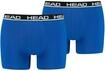 Boxershorts HEAD "HEAD BASIC BOXER 2P", Herren, Gr. XL, blau (blau, schwarz),